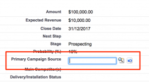 Salesforce Primary Campaign