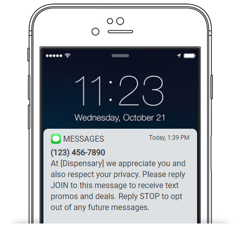 SMS Marketing Double Opt-in text message