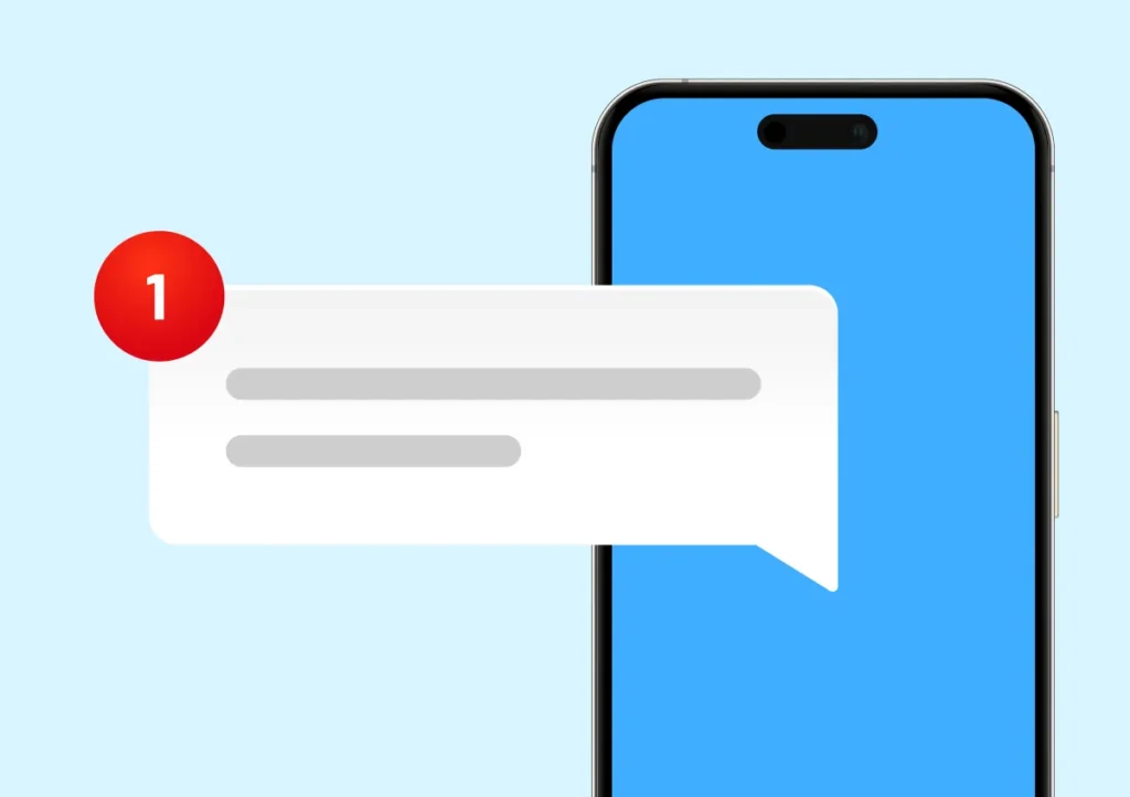 text message chat bubble