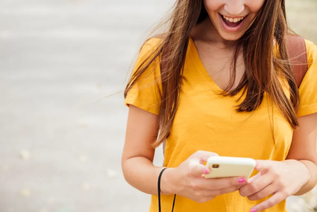 Woman Holding Phone
